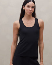 Regata Basic Viscose Lisa - Preto
