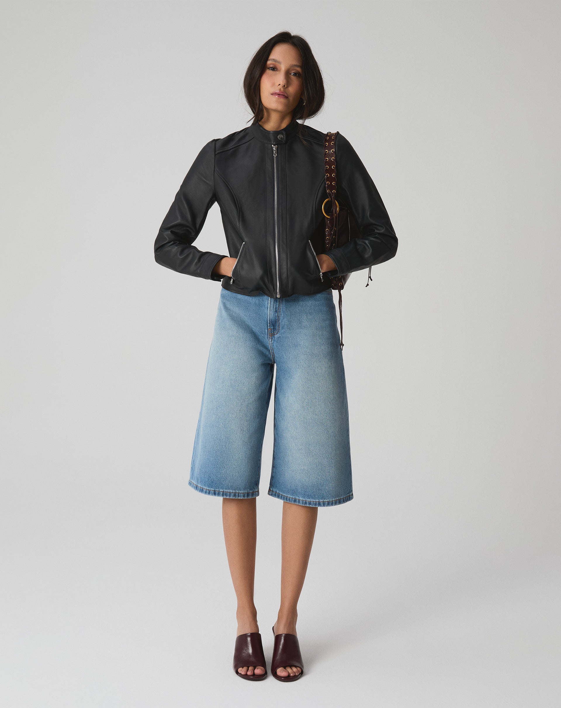 Jaqueta Couro Pelica Deluxe - Preto