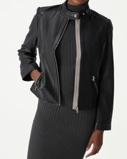 Jaqueta Couro Pelica Deluxe - Preto