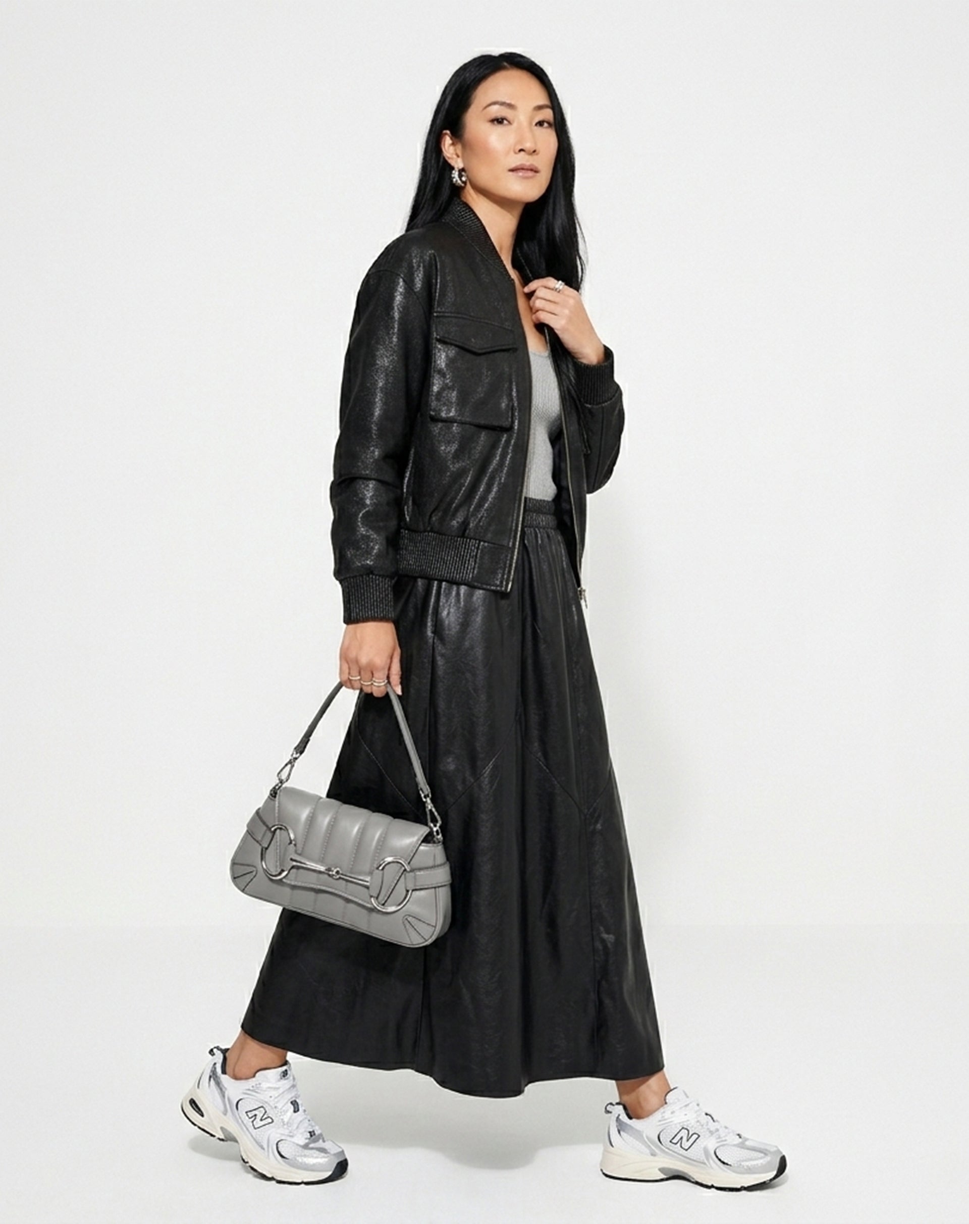 Saia Midi Statement - Preto