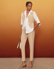 CALÇA SLIM ALFAIATARIA - BEGE