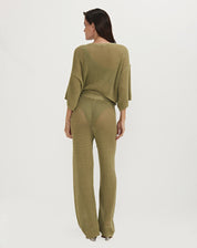 Triya Calça Nicole Tricot - Verde