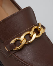 MOCASSIM CHUNKY COM CORRENTE DE METAL - CAFE