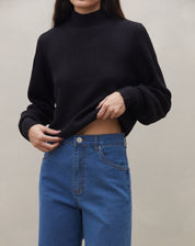Calça Bootcut Jeans - Azul Médio