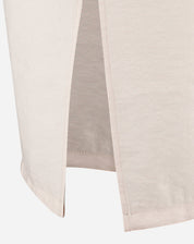 SAIA MIDI COM FENDA FRONTAL ALFAIATARIA - MANTEIGA