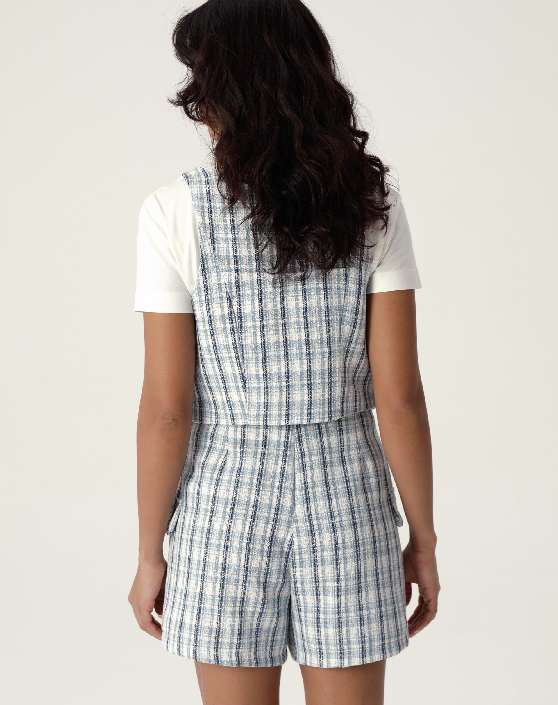 COLETE DECOTE V DE ALFAIATARIA - AZUL