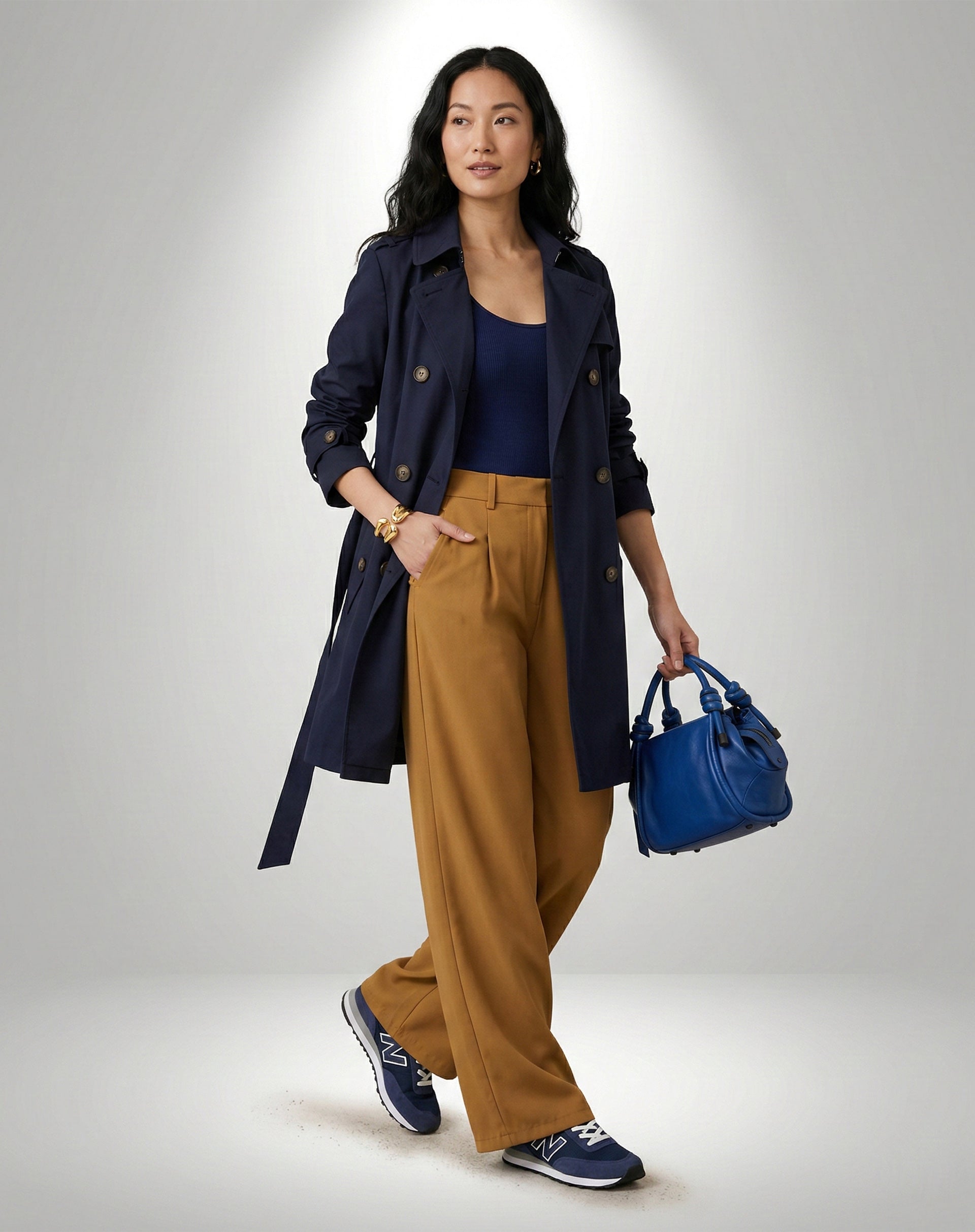 CALÇA COM BOLSOS DE ALFAIATARIA - MARROM