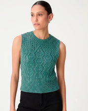 Regata Tricot Ponto Diferenciado - Verde