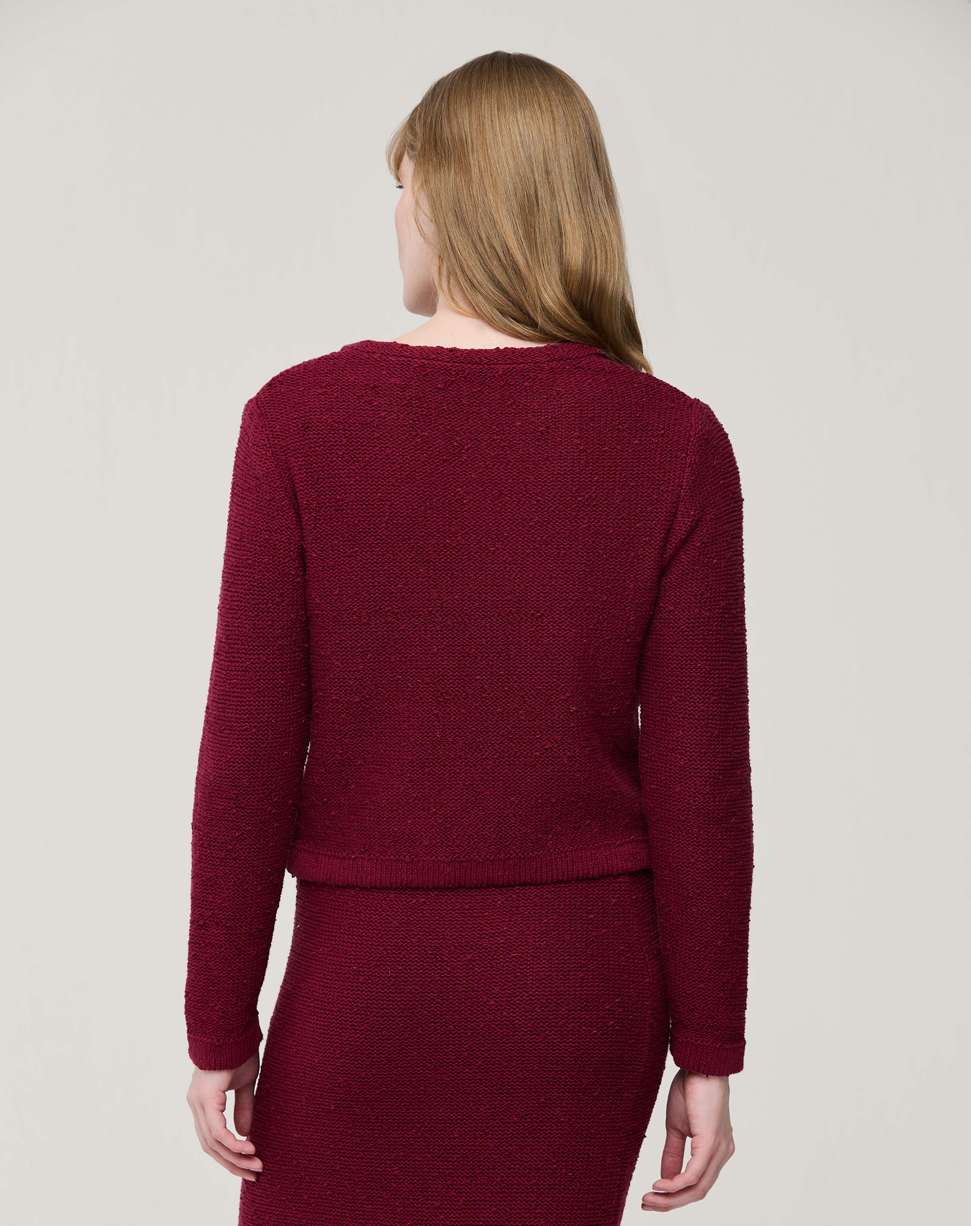 CARDIGAN TRICOT COM BOTÕES - VERMELHO