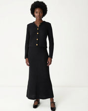 Saia Longa Tricot - Preto