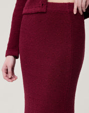 SAIA LONGA TRICOT - VERMELHO