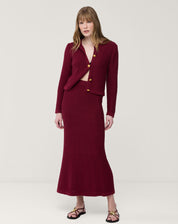 SAIA LONGA TRICOT - VERMELHO