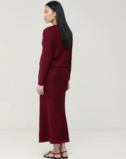 Saia Longa Tricot - Vermelho