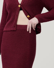 Saia Longa Tricot - Vermelho