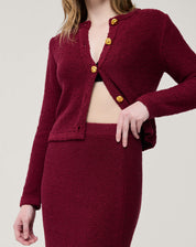 SAIA LONGA TRICOT - VERMELHO