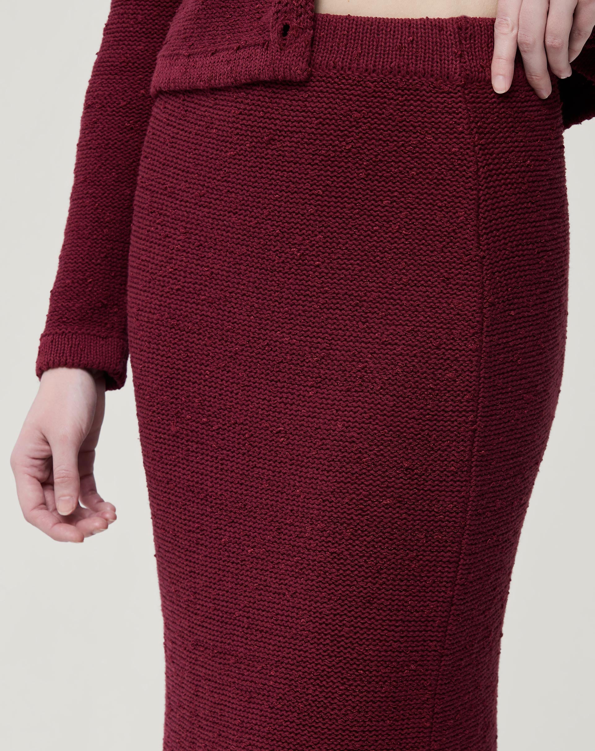 Saia Longa Tricot - Vermelho