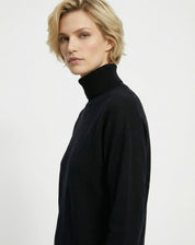 Suéter Cashmere Deluxe Gola Alta  - PRETO
