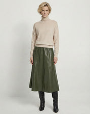 Suéter Cashmere Deluxe Gola Alta  - BEGE