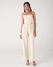 Macacão Corset de Linho - Areia