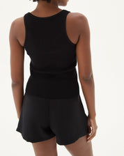 SHORTS CURTO COM VINCOS - PRETO