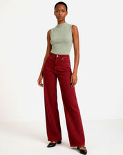 Blusa Gola Role de Malha - Verde
