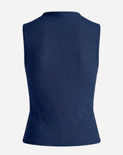 Blusa Gola Role de Malha - Azul