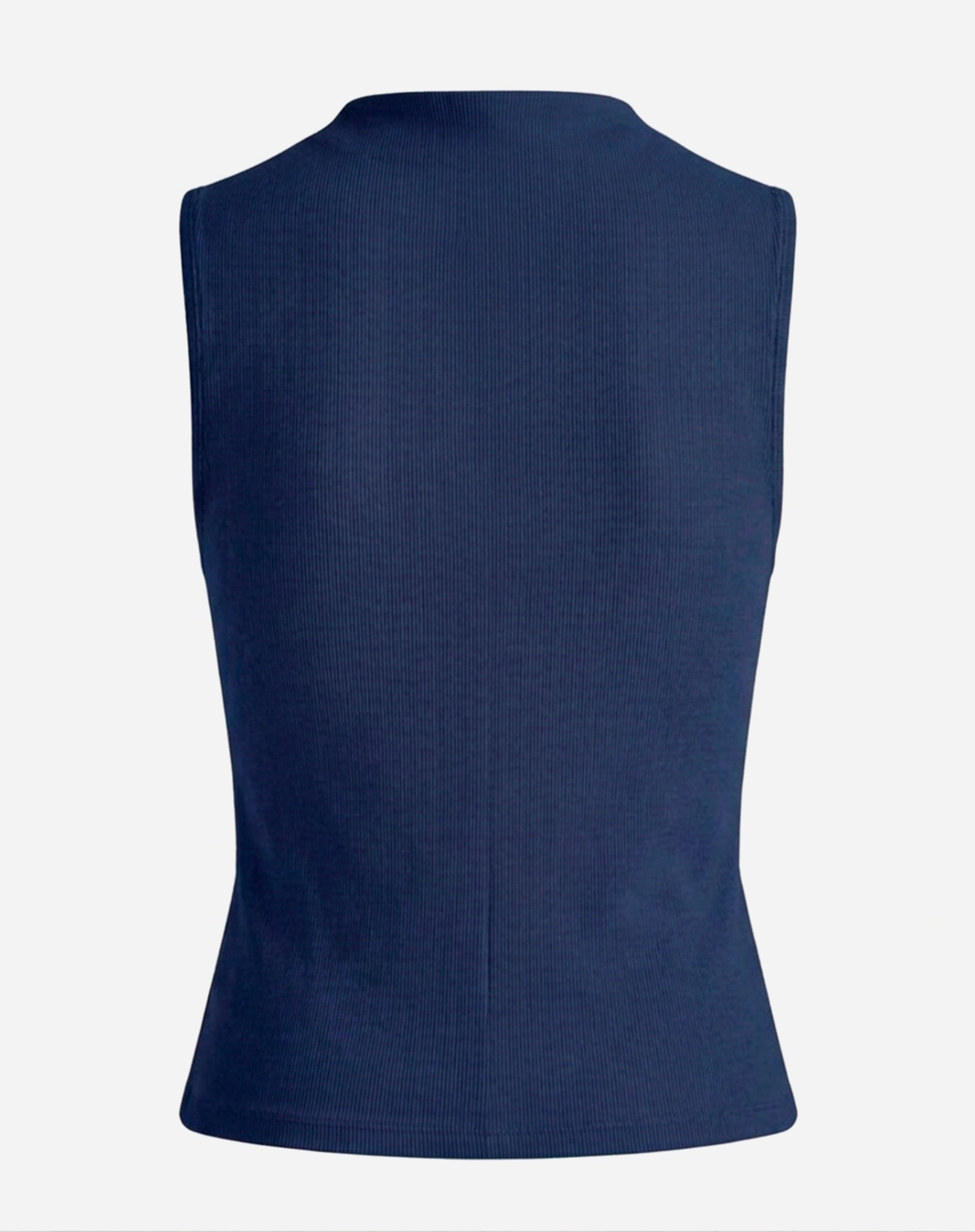 Blusa Gola Role de Malha - Azul