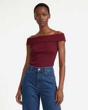 Blusa Ombro a Ombro - Vinho