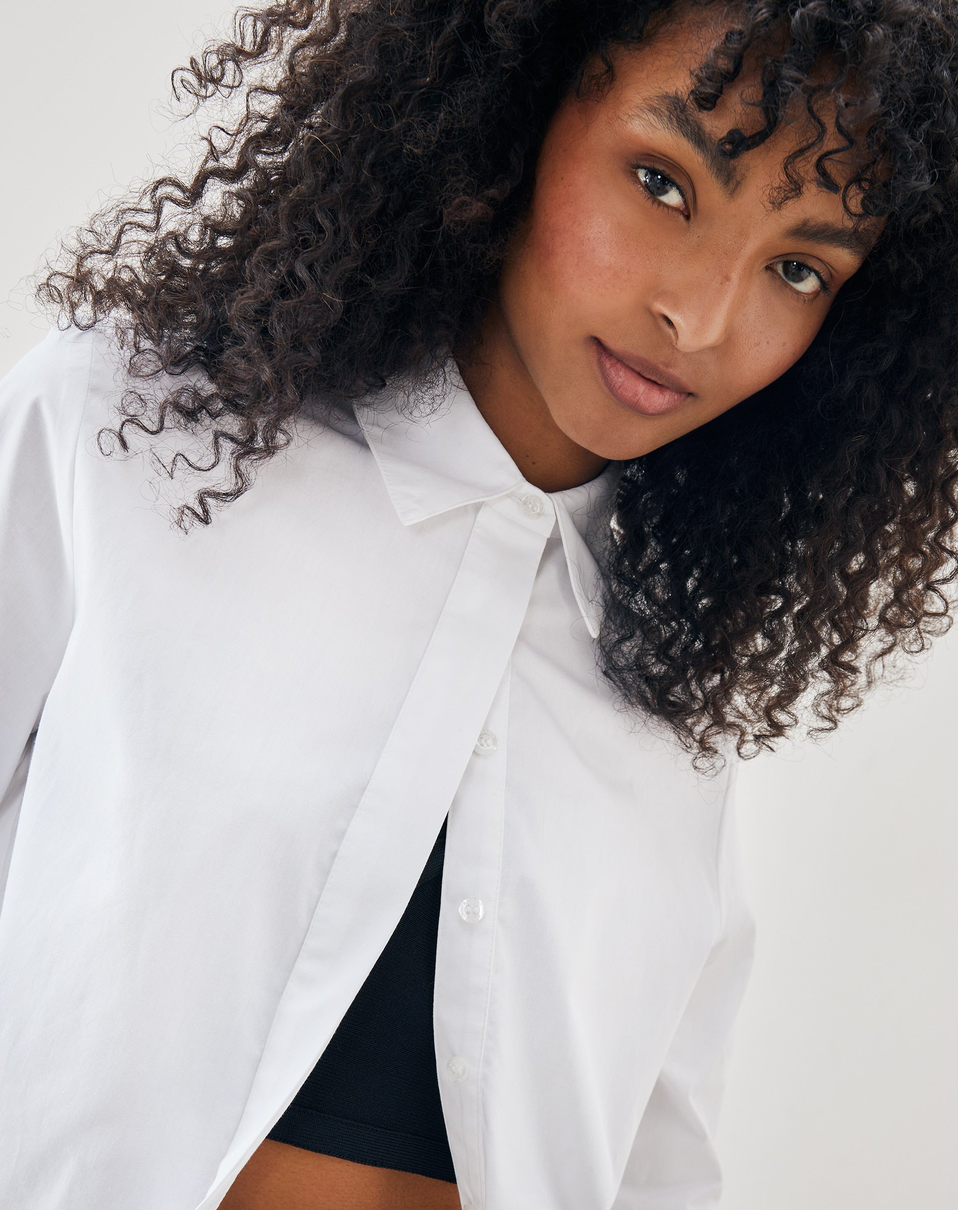 Camisa Básica Curta - Branco