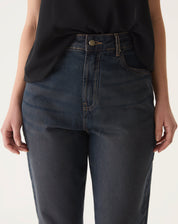 CALÇA MOM JEANS - MARROM