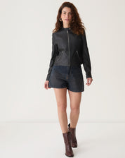 SHORTS CURTO JEANS - MARROM