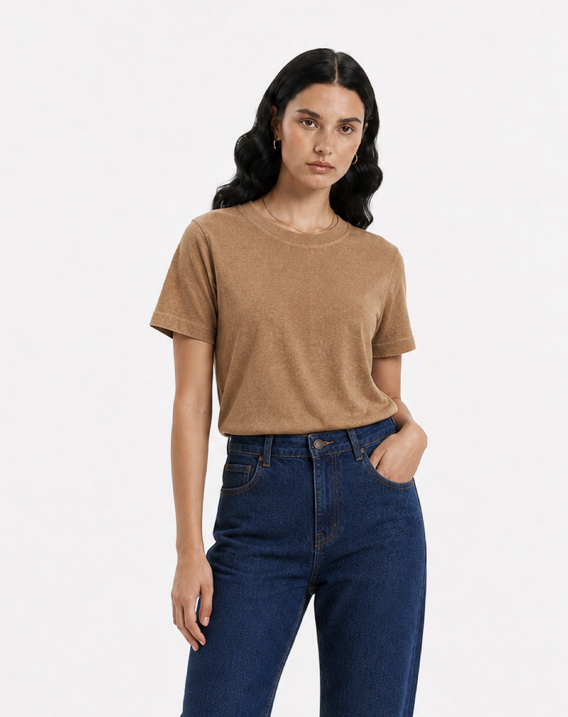 Camiseta Estonada - Bege