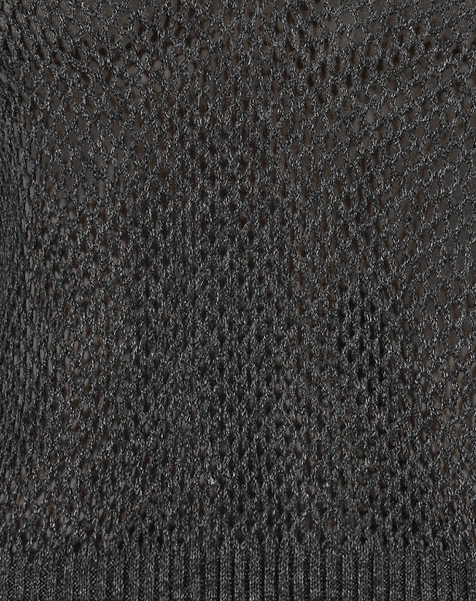 Blusa Polo de Tricot Telado - Chumbo