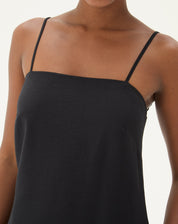 Vestido Curto Reto com Alça - Preto