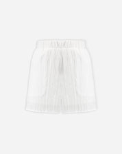 Shorts Cintura Elástico com Bolsos - Off-white