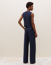 COLETE DECOTE V ALFAIATARIA - AZUL MARINHO