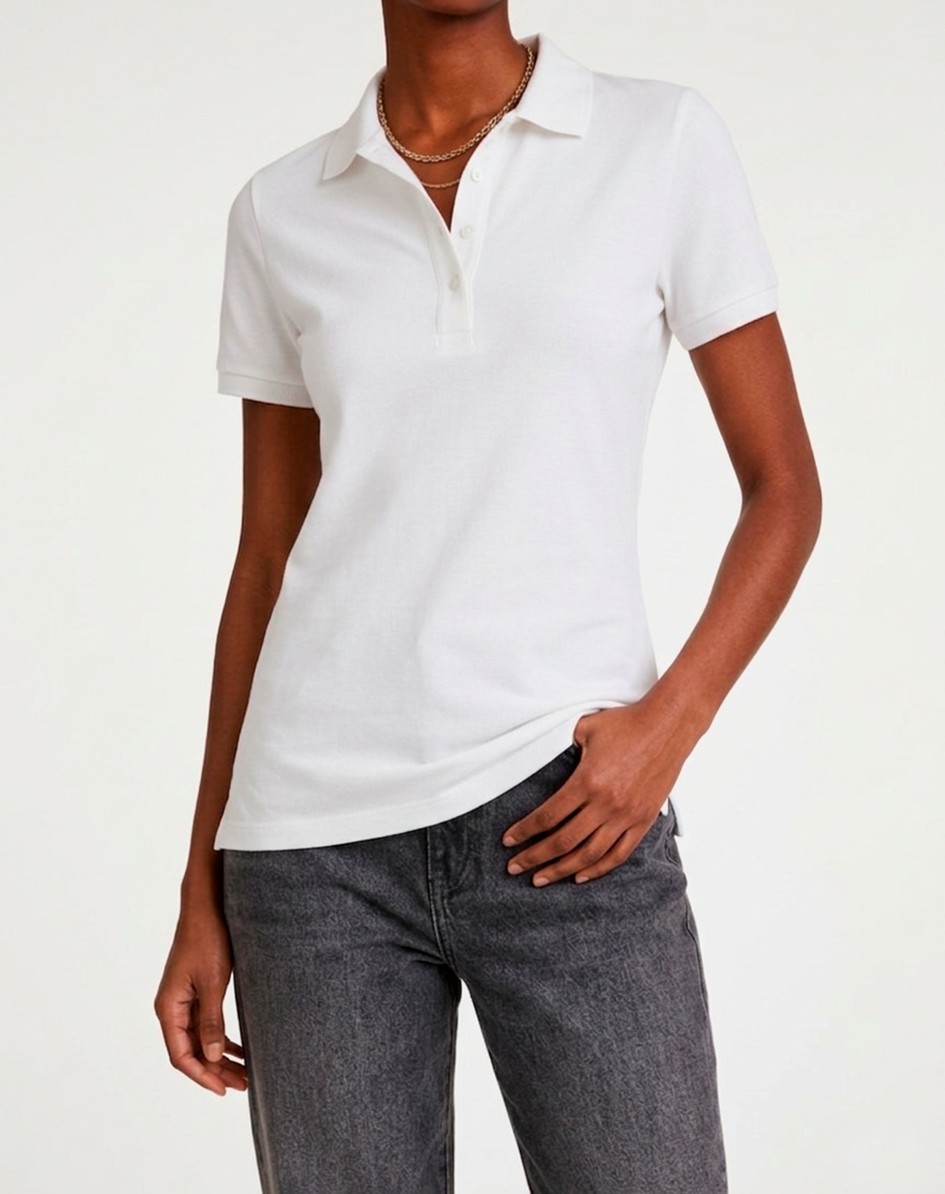 Camiseta Polo - Branco