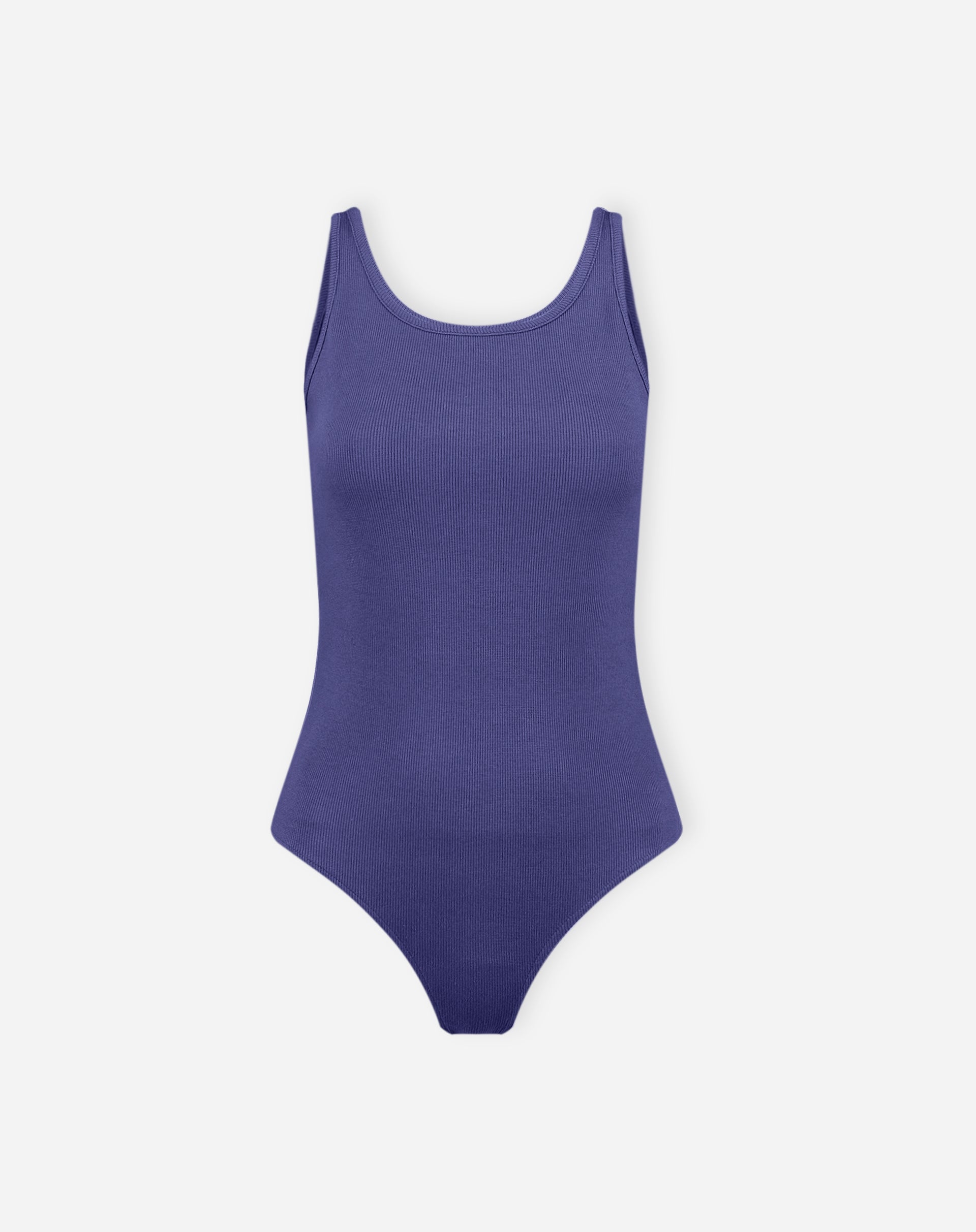 Imagem do body azul marinho em fundo branco.