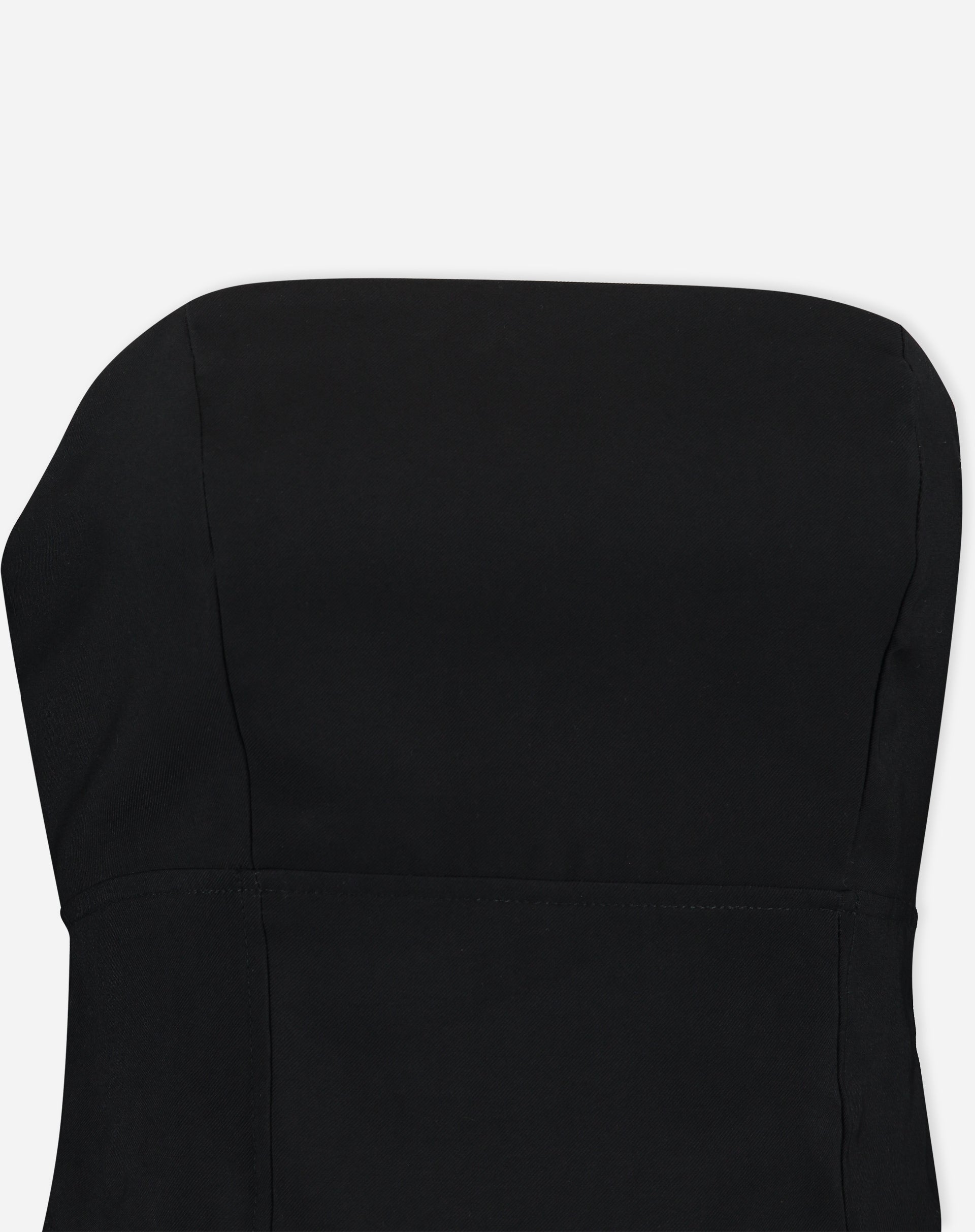 BLUSA SEM ALÇAS ALFAIATARIA - PRETO
