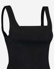 Vestido Curto Acinturado Alfaiataria - Preto