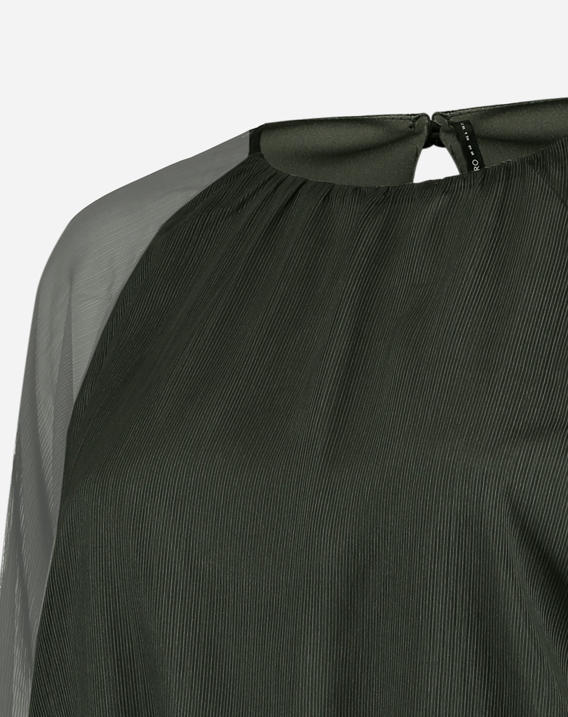 VESTIDO CURTO MANGA LONGA BUFANTE - VERDE