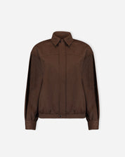 CASACO COM PUNHO LARGO - MARROM