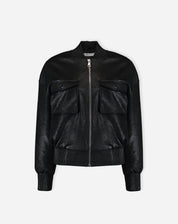 JAQUETA BOMBER METALIZADA - PRETO