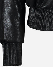 JAQUETA BOMBER METALIZADA - PRETO