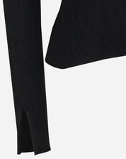 SUÉTER TRICOT GOLA CARECA - PRETO