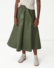 Saia Midi Statement Essential  - Verde Militar