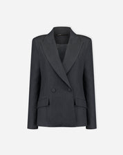 BLAZER SLIM ABOTOAMENTO DUPLO ALFAIATARIA - CINZA
