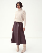 SUÉTER CASHMERE DELUXE GOLA ALTA  - AREIA