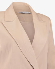 BLAZER SLIM ABOTOAMENTO DUPLO ALFAIATARIA - BEGE