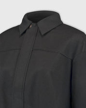 CASACO COM PUNHO LARGO - PRETO